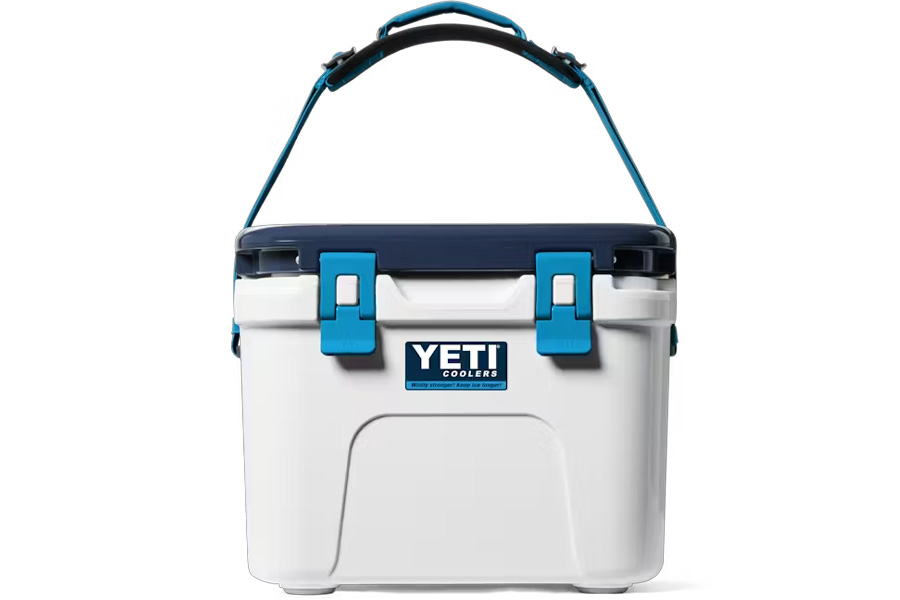 YETI COOLERS Roadie 15 20th Anniversary White and Blue