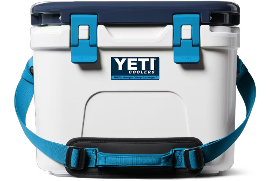 YETI COOLERS Roadie 15 20th Anniversary White and Blue