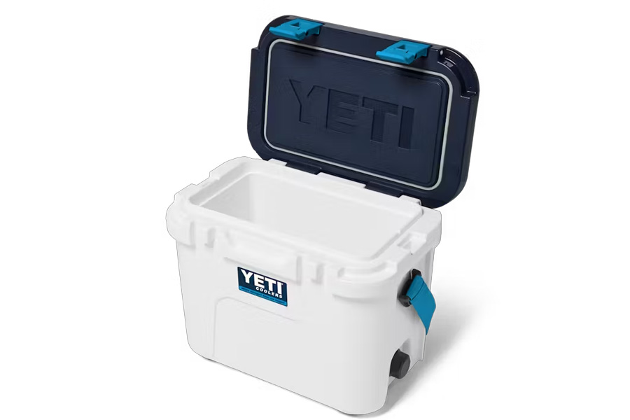 YETI COOLERS Roadie 15 20th Anniversary White and Blue