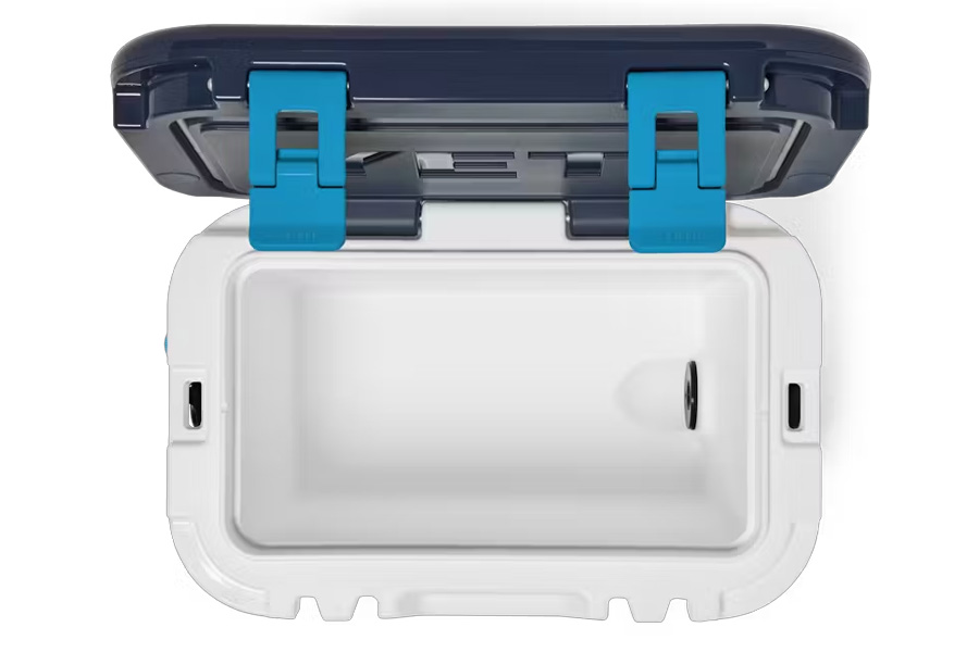 YETI COOLERS Roadie 15 20th Anniversary White and Blue