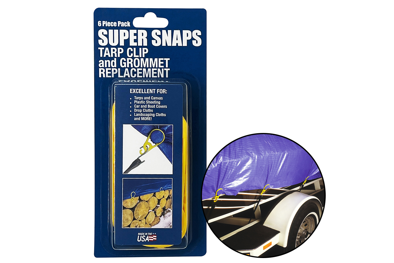 ACCUSHARP/FORTUNEPRODINC Super Snaps, Yellow, 8.8 Inch Long, 6 Pack