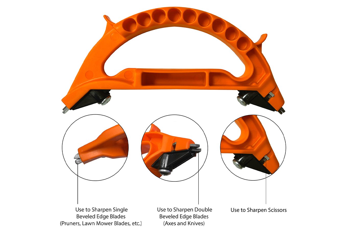 ACCUSHARP/FORTUNEPRODINC 4-in-1 Pruner, Knife & Tool Sharpener Diamond Tungsten Carbide Sharpener