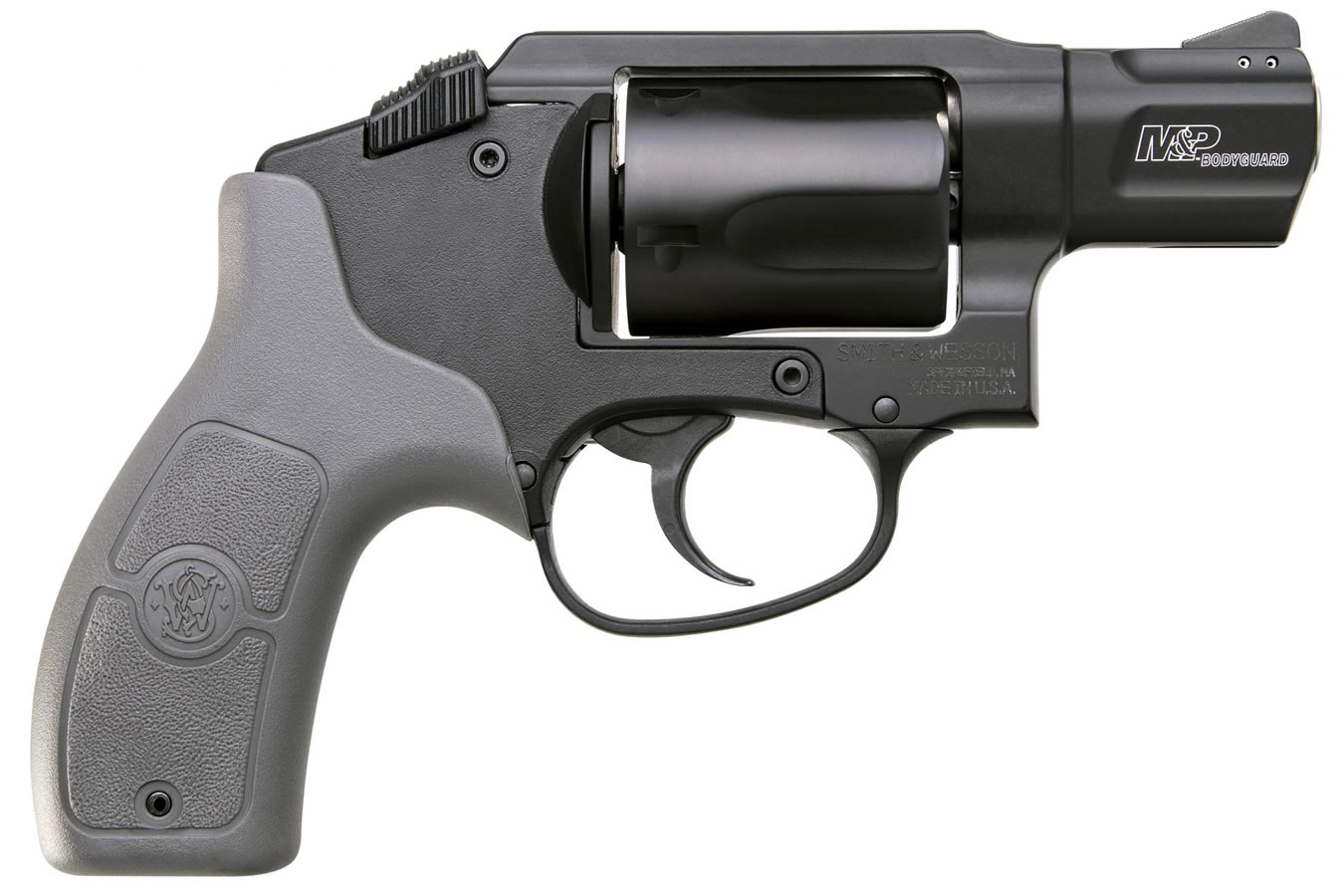SMITH AND WESSON MP Bodyguard 38 Special J-Frame Revolver with Gray Grips (No Laser)