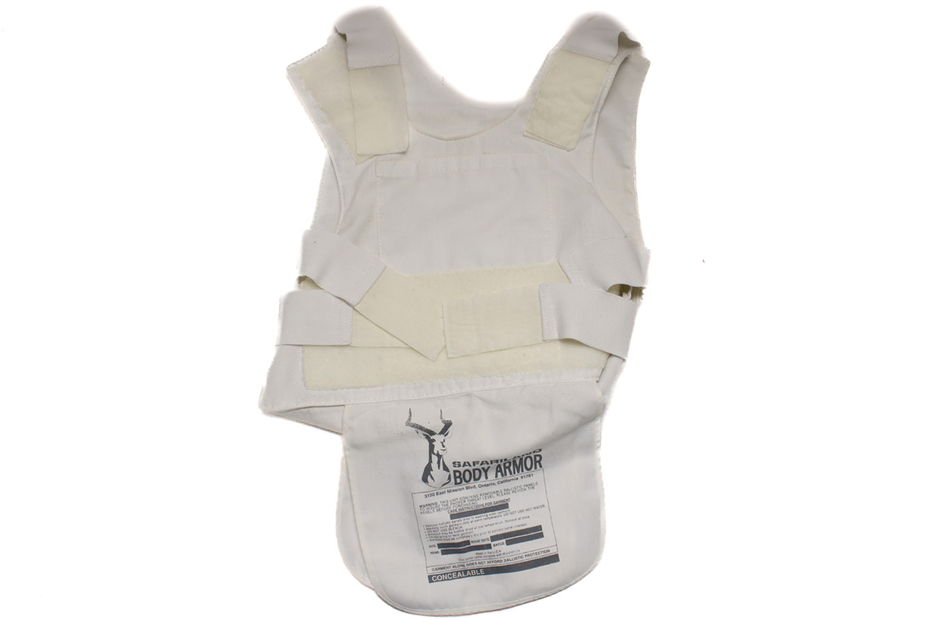 SAFARILAND Concealment Vest with No Plates Police Trade-In