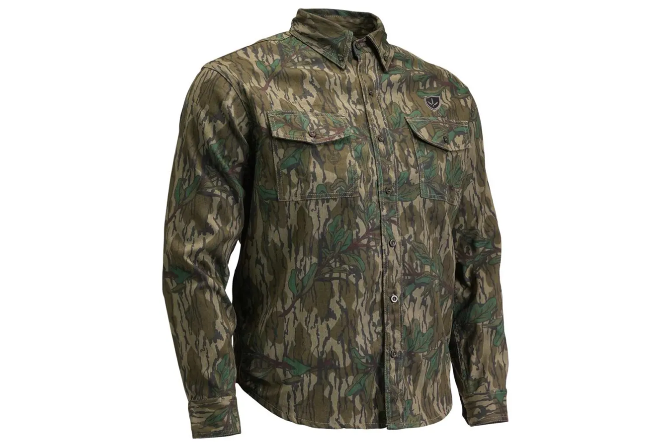 BLOCKER Finisher Fused Cotton Field Shirt - Mossy Oak Greenleaf