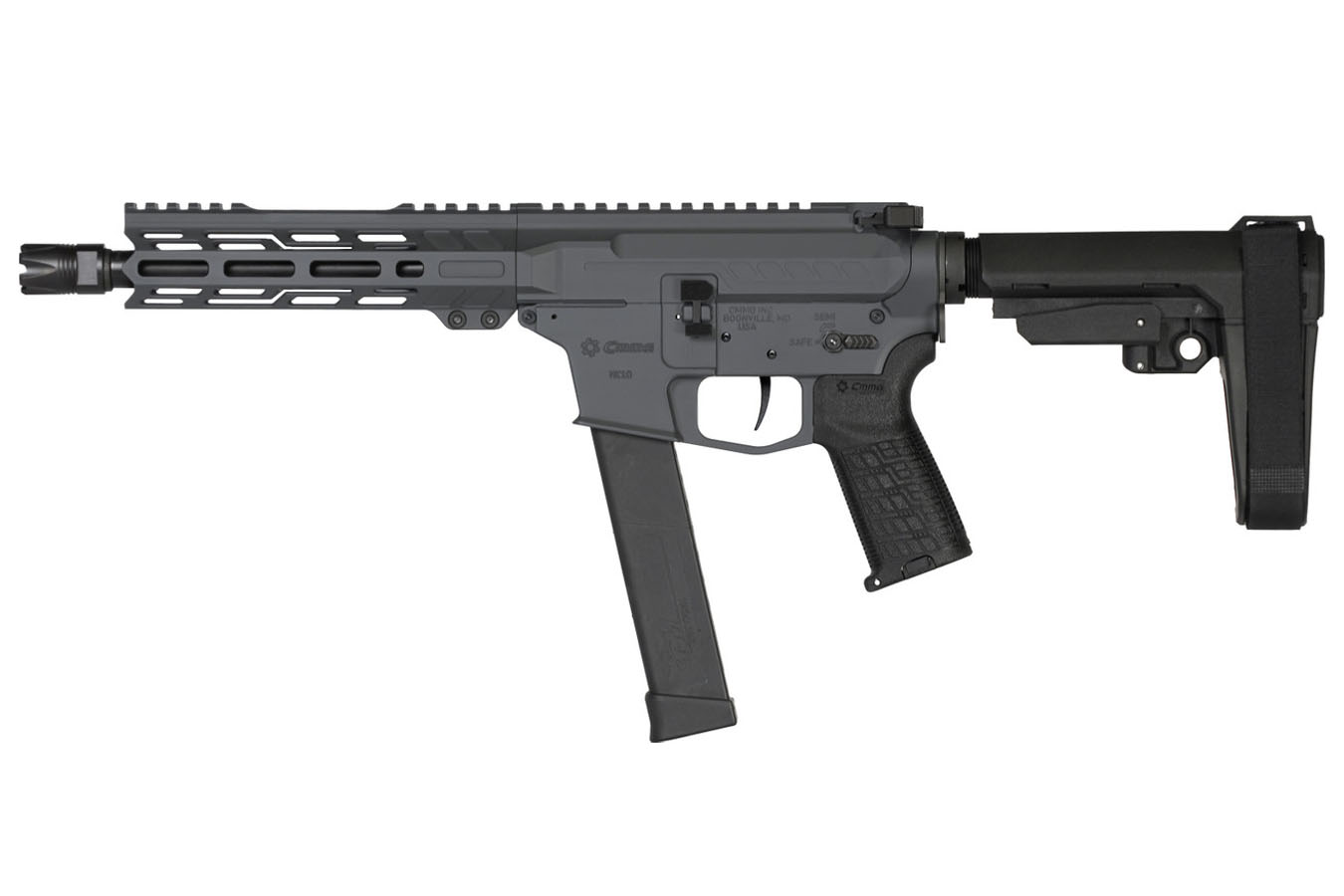 CMMG Banshee MK10 10mm AR-15 Pistol with Sniper Grey Cerakote Finish and 8 Inch Barrel