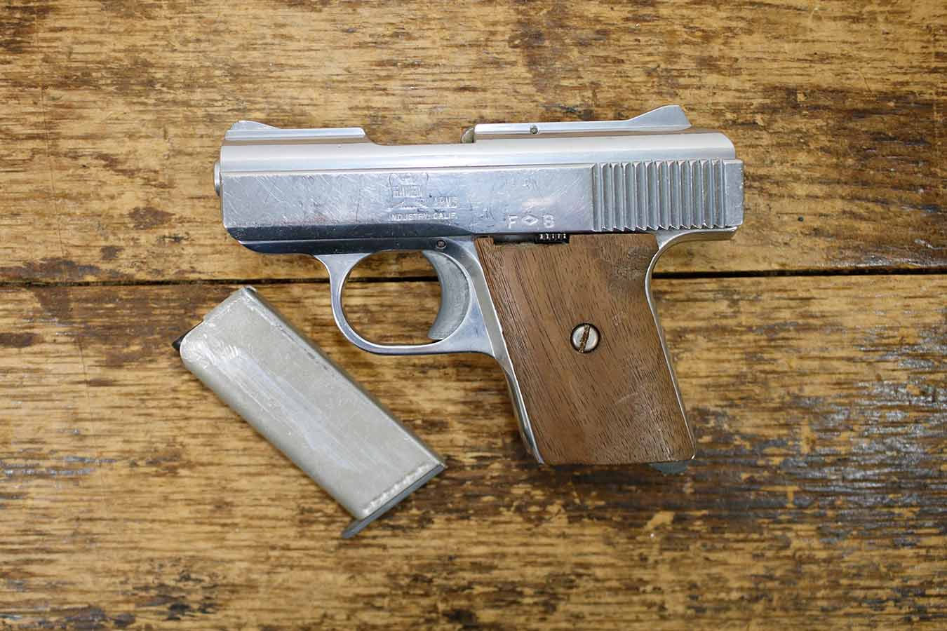 RAVEN ARMS MP-25 25 Auto Police Trade-In Pistol with Wood Grips