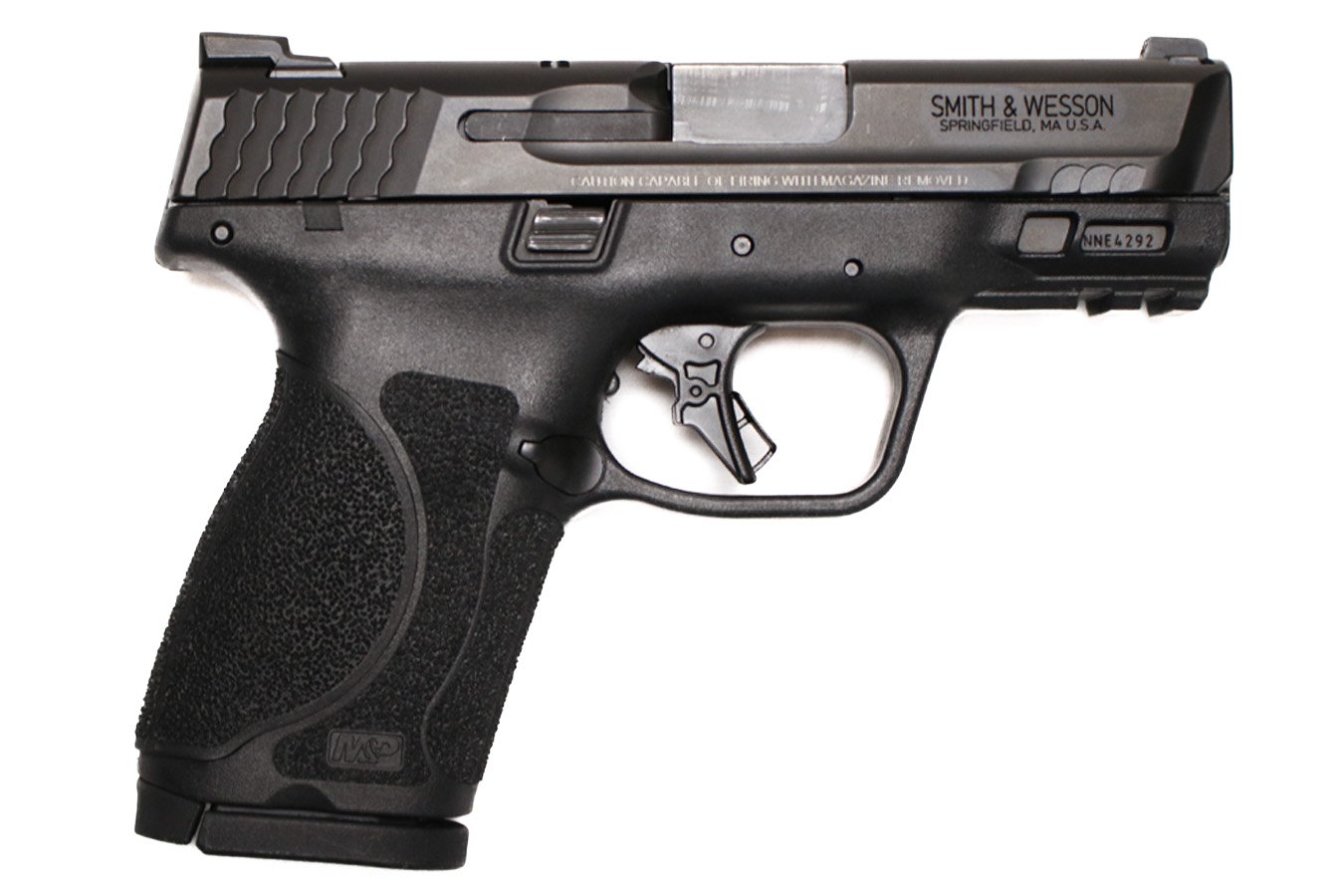 SMITH AND WESSON M&P40 M2.0 Compact 40 S&W Law Enforcement Used Firearm with Night Sights, 3 Magazines and Original Box.