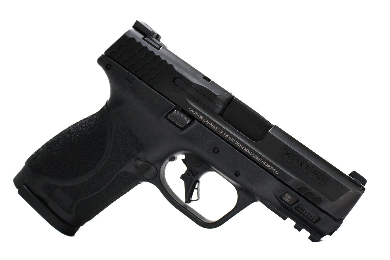 SMITH AND WESSON M&P40 M2.0 Compact 40 S&W Law Enforcement Used Firearm with Night Sights, 3 Magazines and Original Box.