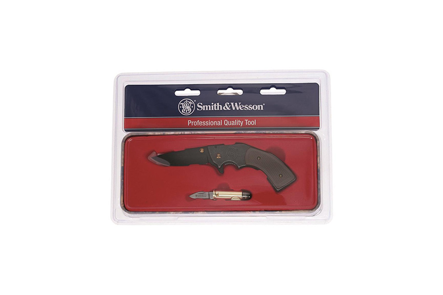 BTI LLC Revolver Knife with Bullet Knife in Gift Tin