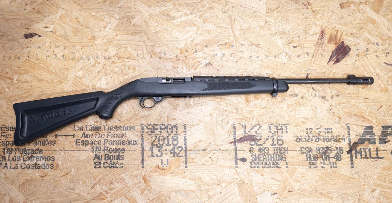 RUGER 10/22 Carbine 22 LR Police Trade-In Rifle w/Synthetic Stock (Magazine Not Included)