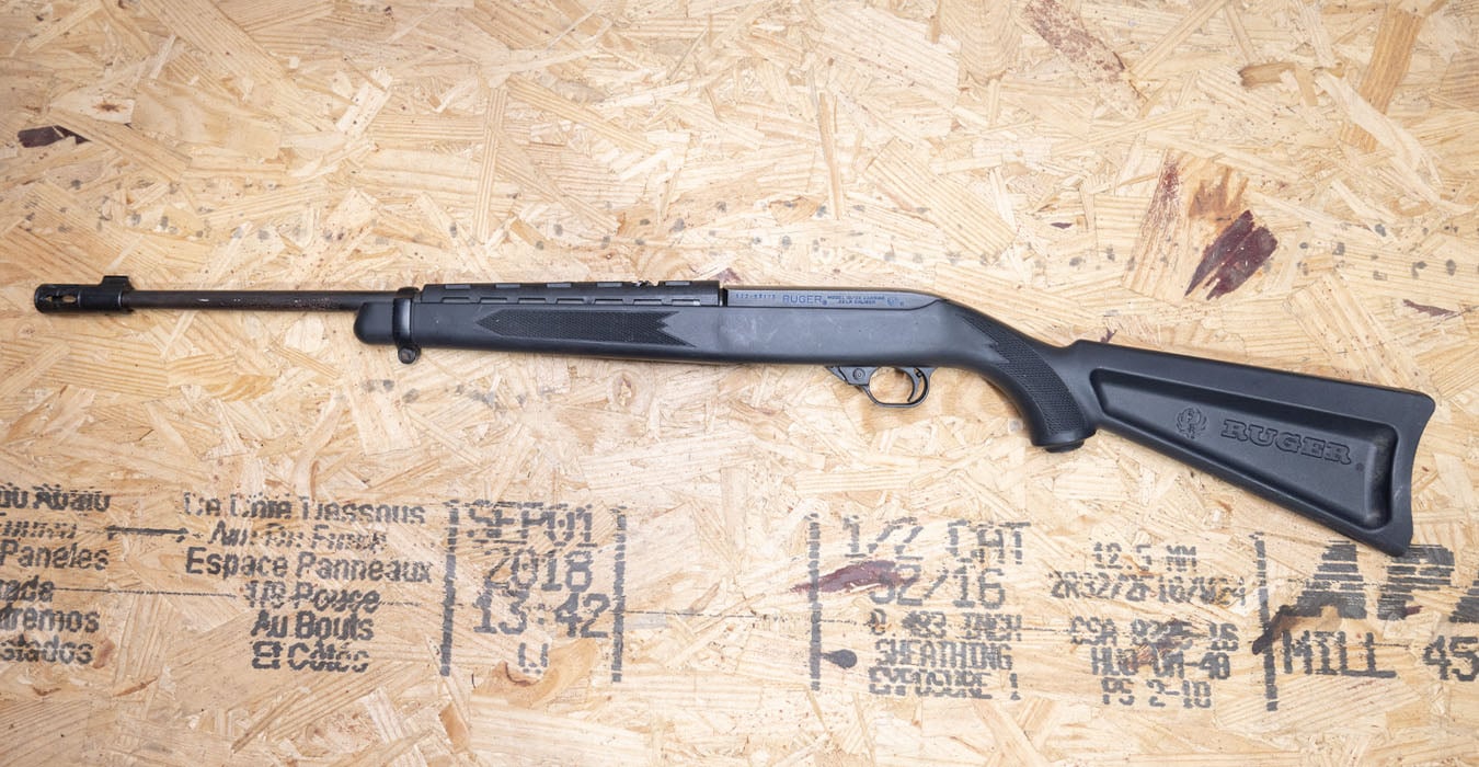 RUGER 10/22 Carbine 22 LR Police Trade-In Rifle w/Synthetic Stock (Magazine Not Included)