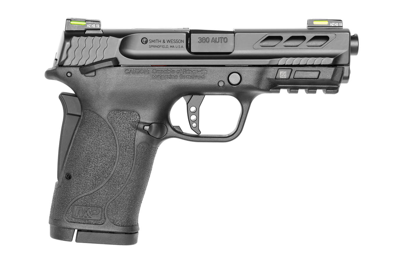 SMITH AND WESSON M&P380 Shield EZ Performance Center 380 ACP Pistol with Black Ported Barrel