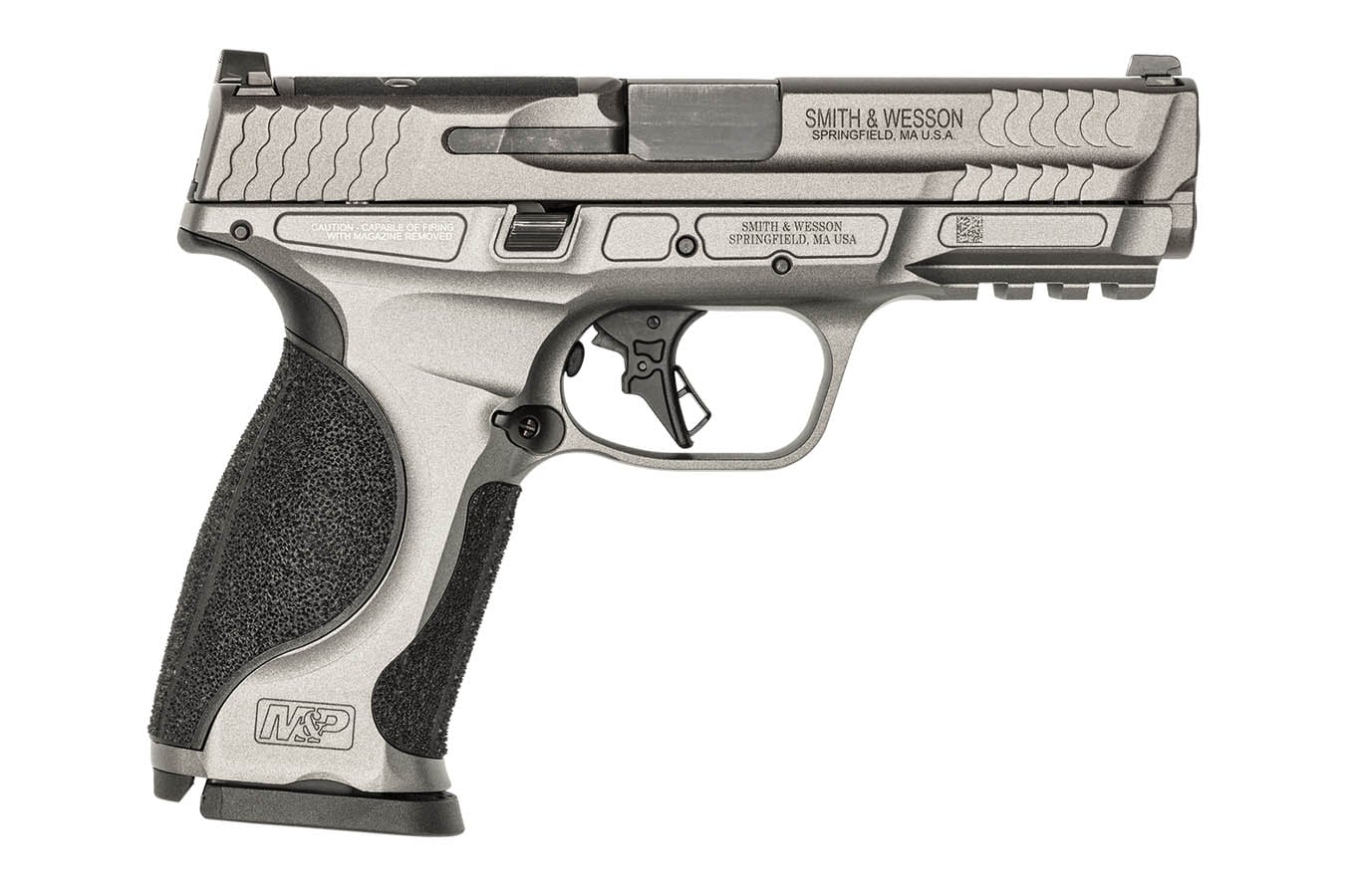 SMITH AND WESSON M&P9 M2.0 Metal 9mm Optic Ready Pistol with 4.25 Inch Barrel and Tungsten Gray Cerakote Frame