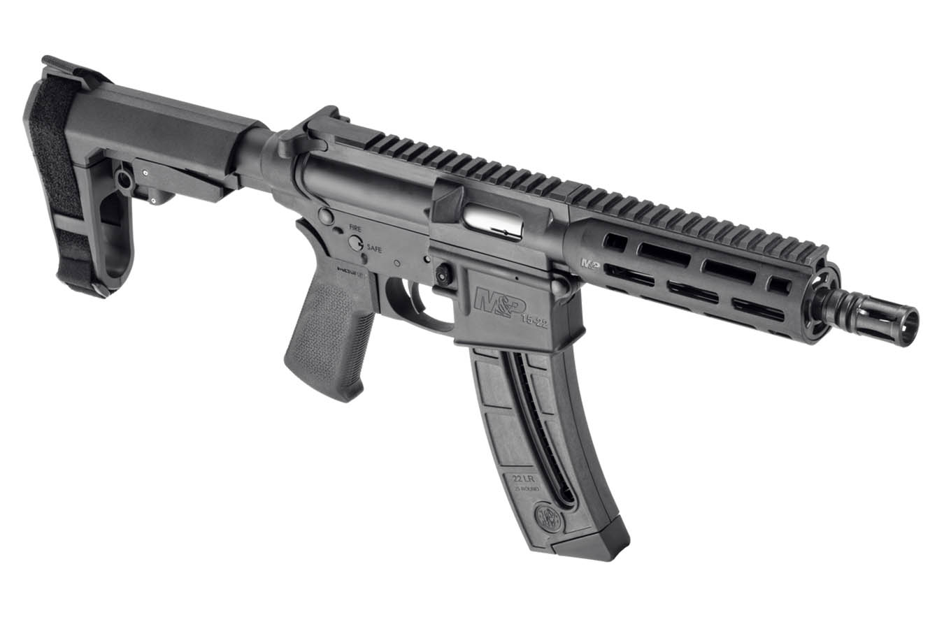 SMITH AND WESSON M&P15-22 22 LR AR-Pistol with SBA3 Pistol Brace