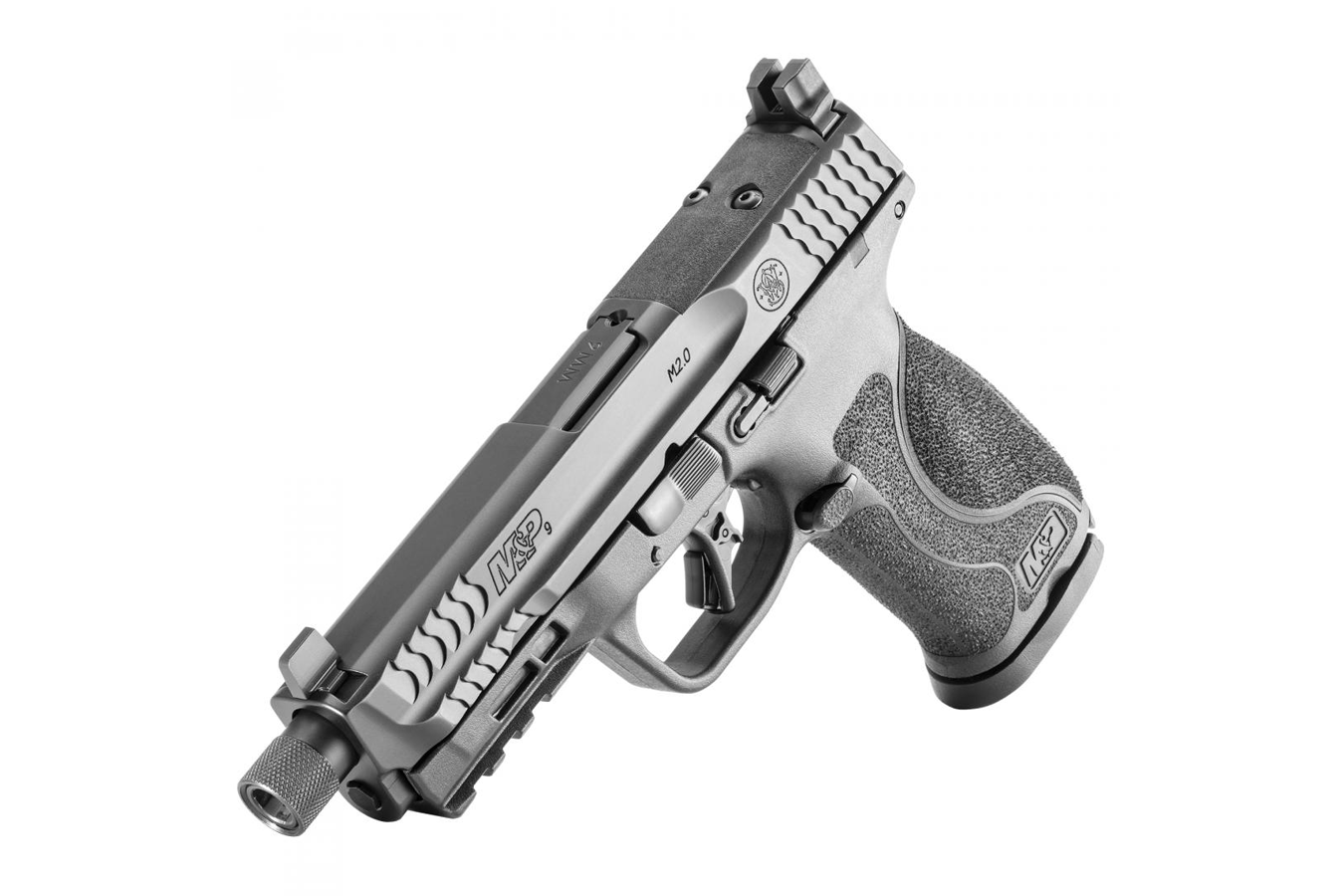 SMITH AND WESSON M&P9 M2.0 9mm Pistol with Threaded Barrel and No Thumb Safety