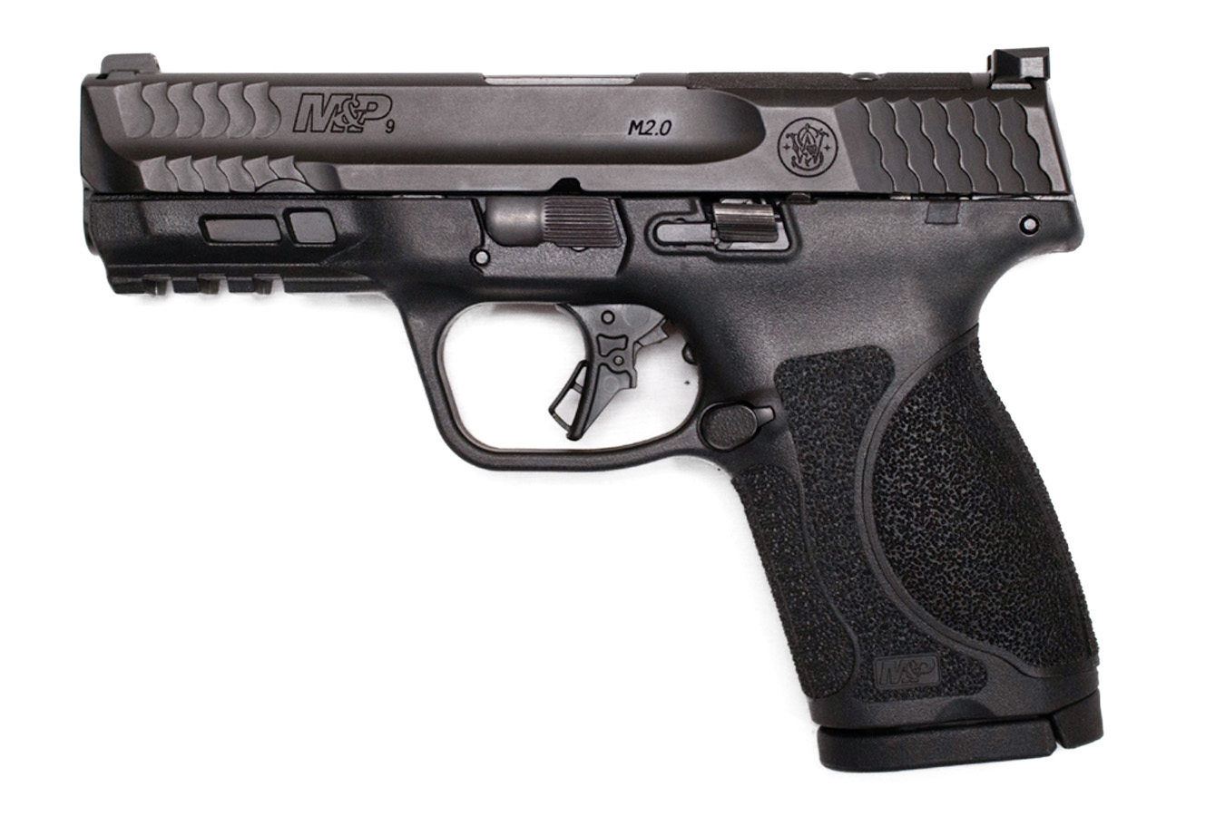 SMITH AND WESSON M&P9 M2.0 Compact 9mm Optic Ready Law Enforcement Sample Used Firearm with Night Sights and Three Magazines