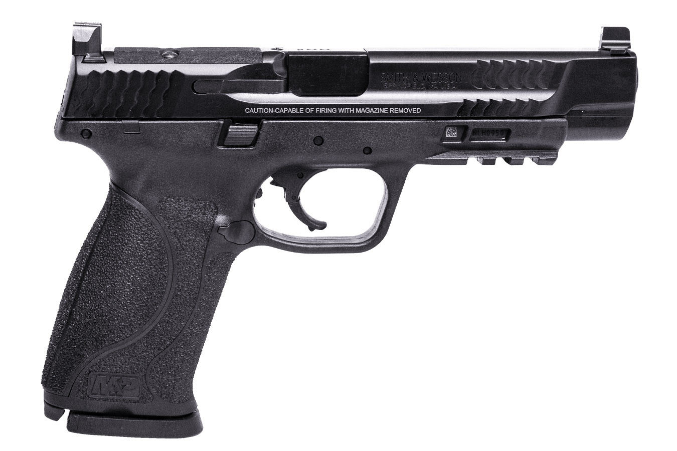 SMITH AND WESSON M&P9 M2.0 9mm Optic Ready Full-Size Pistol with Suppressor Height Night Sights and Three Magazines