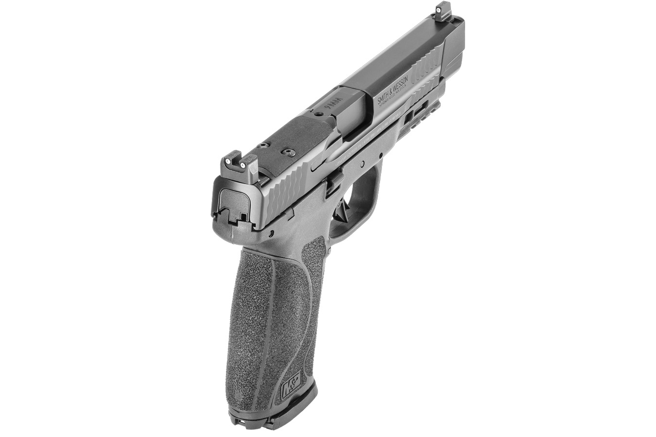 SMITH AND WESSON M&P9 M2.0 9mm Optic Ready Full-Size Pistol with Suppressor Height Night Sights and Three Magazine