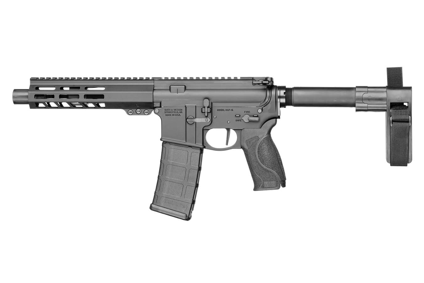 SMITH AND WESSON M&P15 5.56mm AR Pistol with Flat Trigger