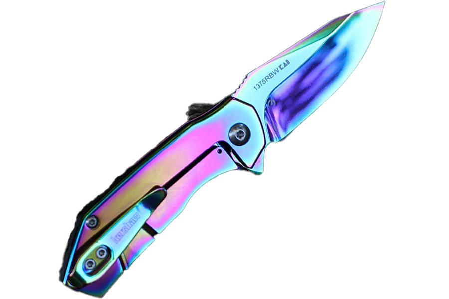 KERSHAW KNIVES Valve Rainbow Stainless Steel Knife