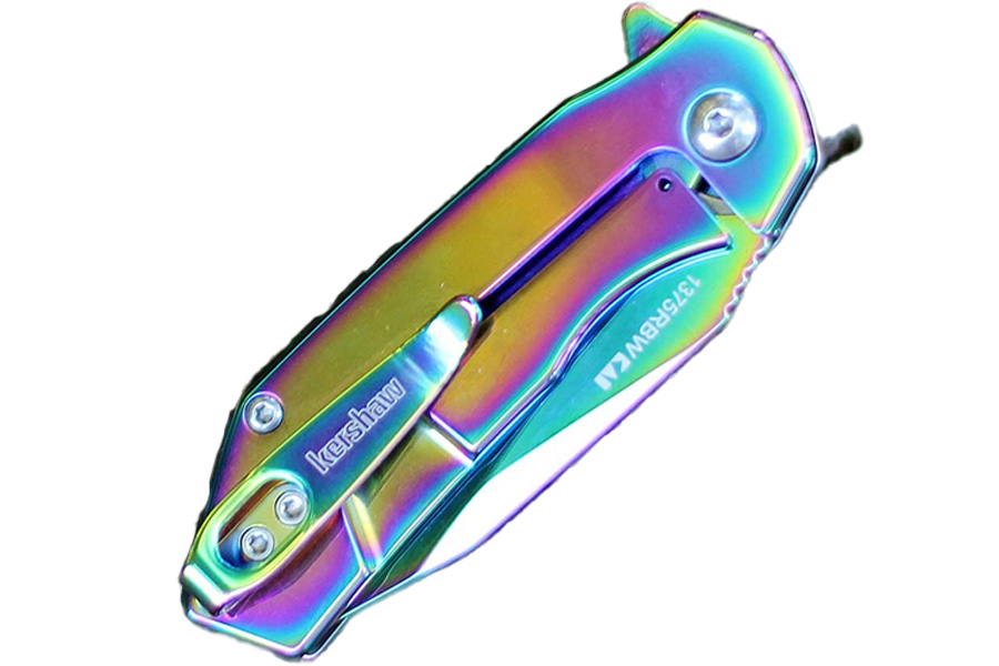 KERSHAW KNIVES Valve Rainbow Stainless Steel Knife