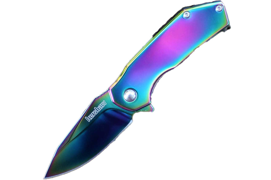 KERSHAW KNIVES Valve Rainbow Stainless Steel Knife