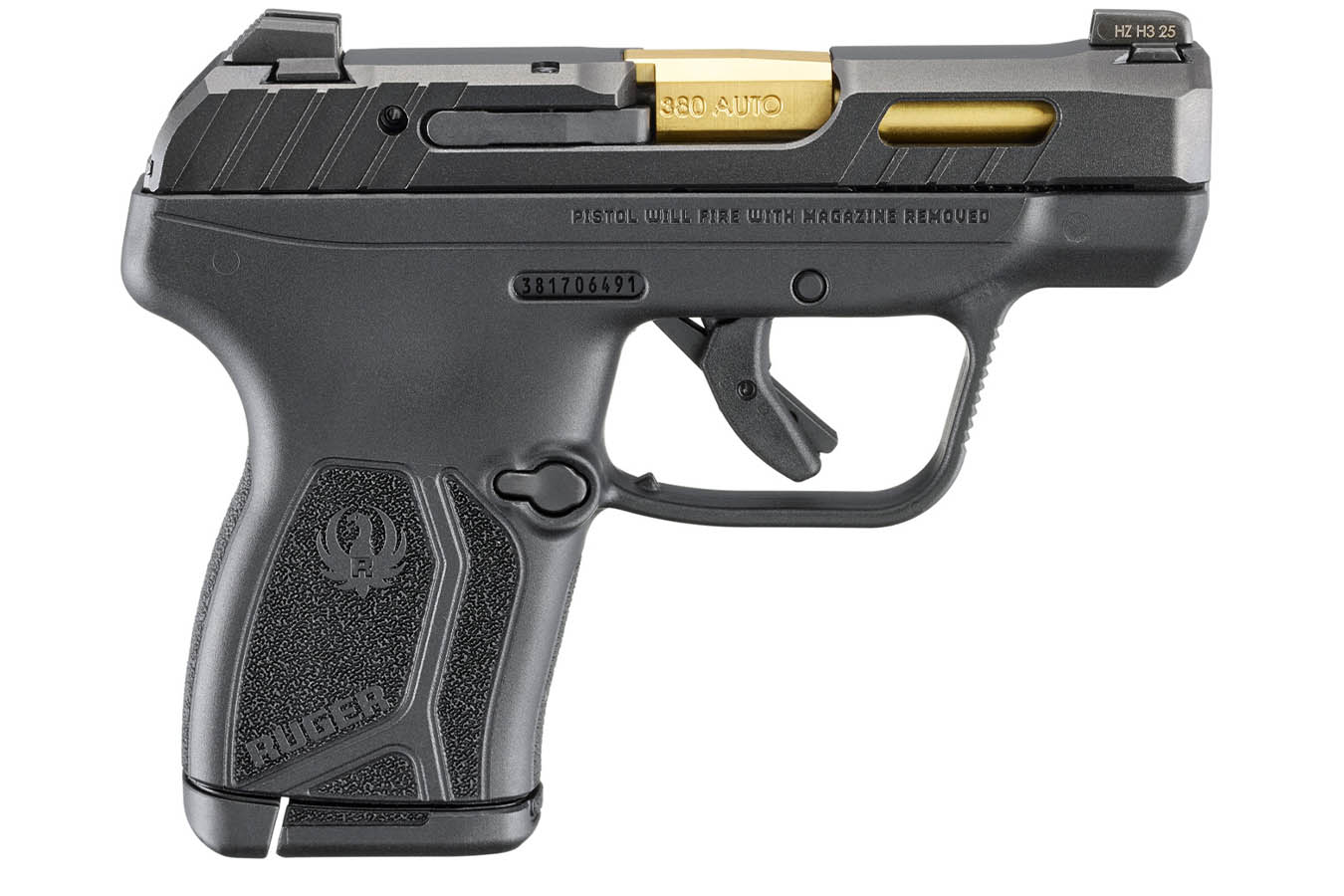 RUGER LCP MAX 380 ACP Semi-Auto Pistol with Titanium Nitride Barrel