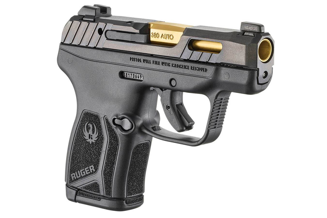 RUGER LCP MAX 380 ACP Semi-Auto Pistol with Titanium Nitride Barrel