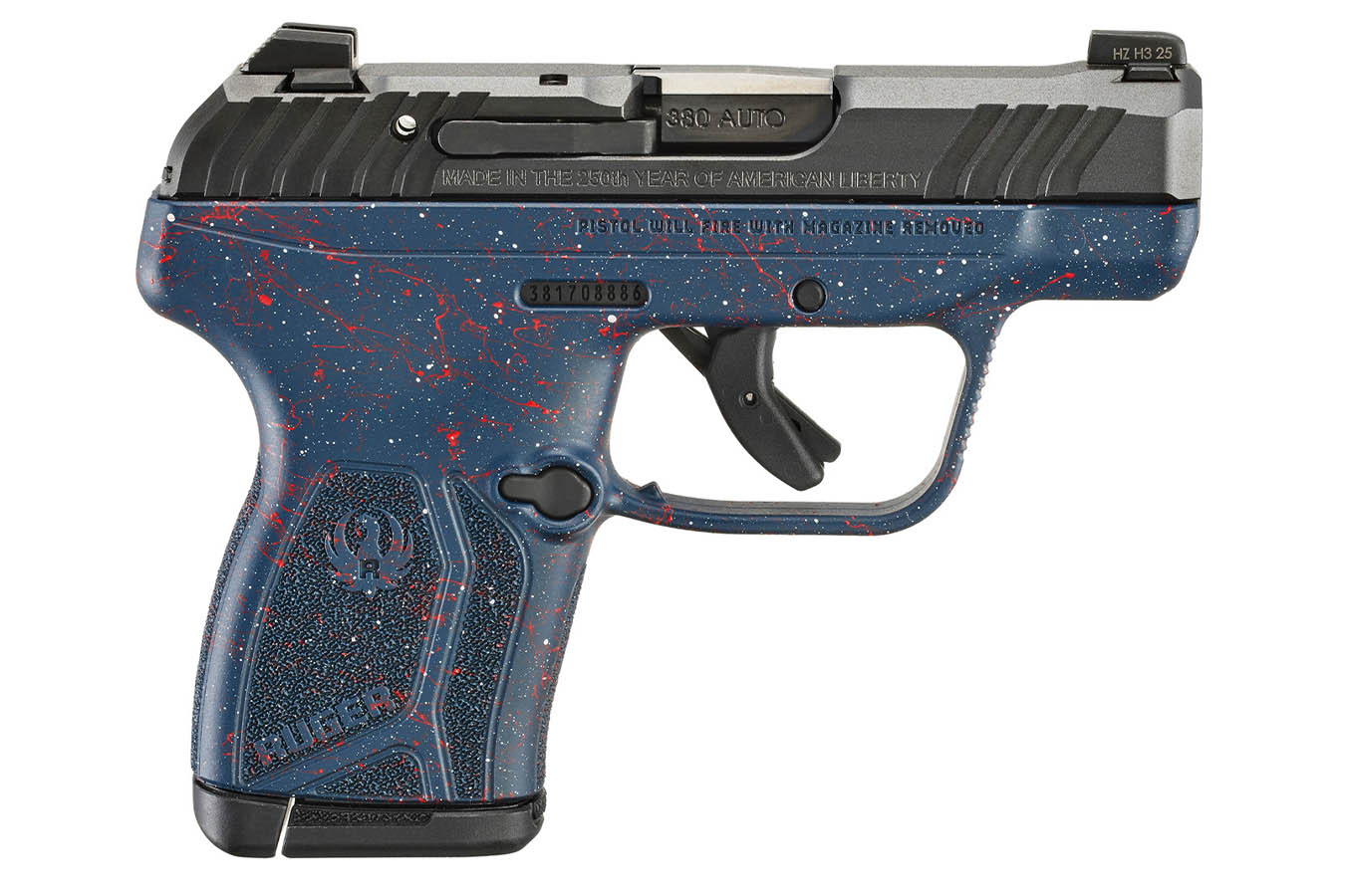 RUGER LCP MAX 380 ACP Semi-Auto Pistol 250th Anniversary Edition