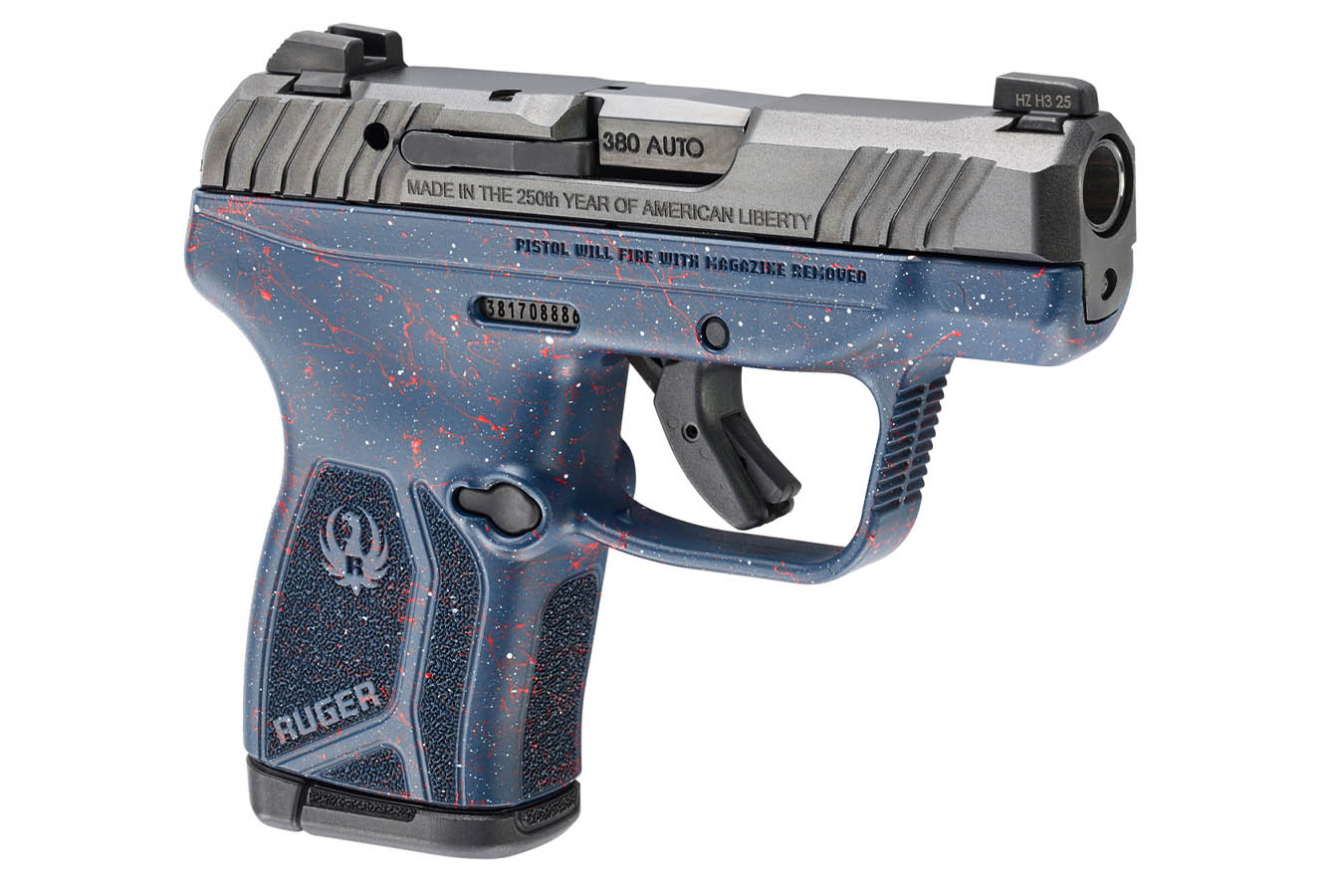RUGER LCP MAX 380 ACP Semi-Auto Pistol 250th Anniversary Edition