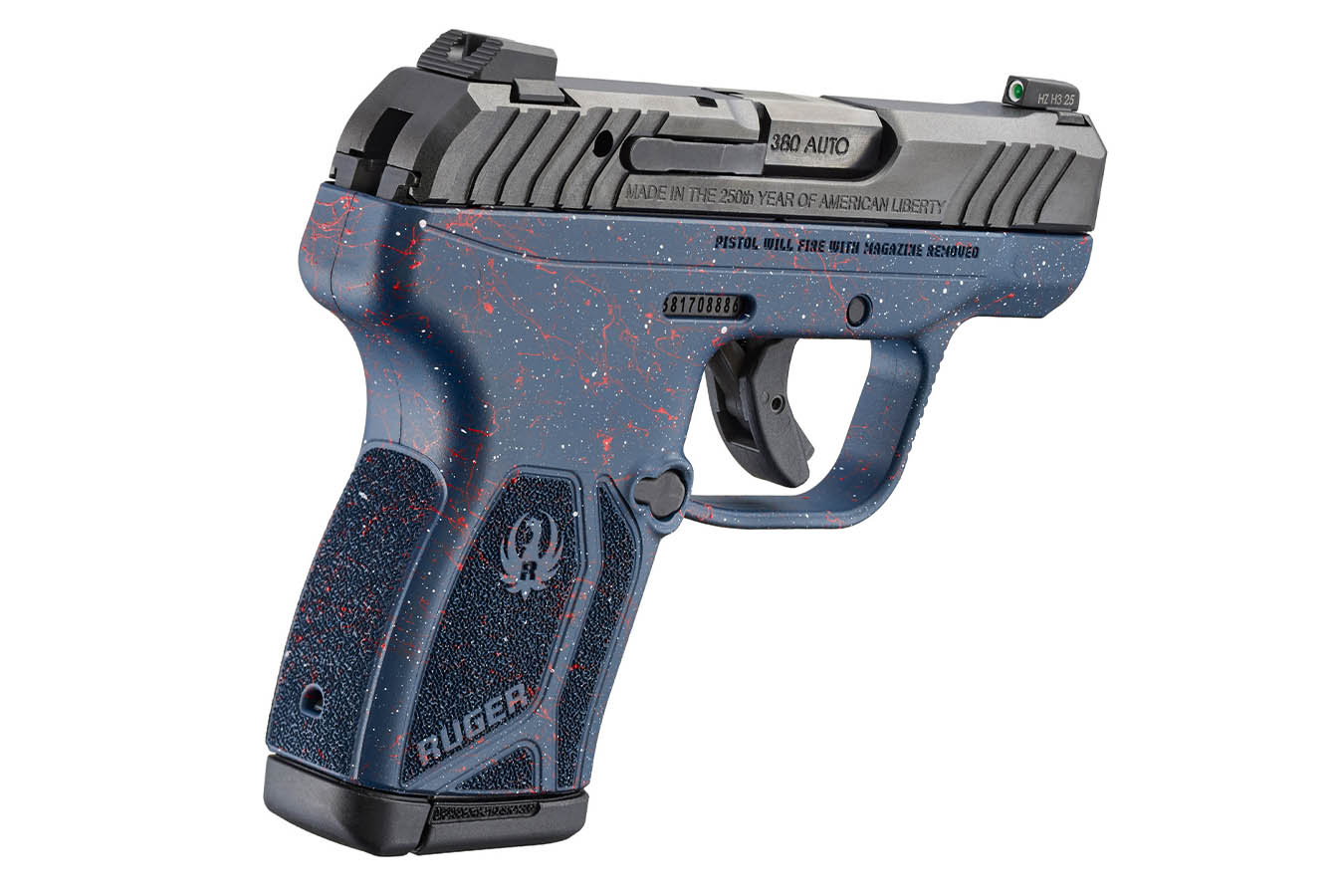 RUGER LCP MAX 380 ACP Semi-Auto Pistol 250th Anniversary Edition