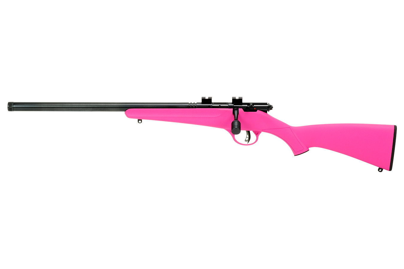 SAVAGE Rascal 22 LR Bolt-Action Rifle with Pink Stock (Left Handed Model)