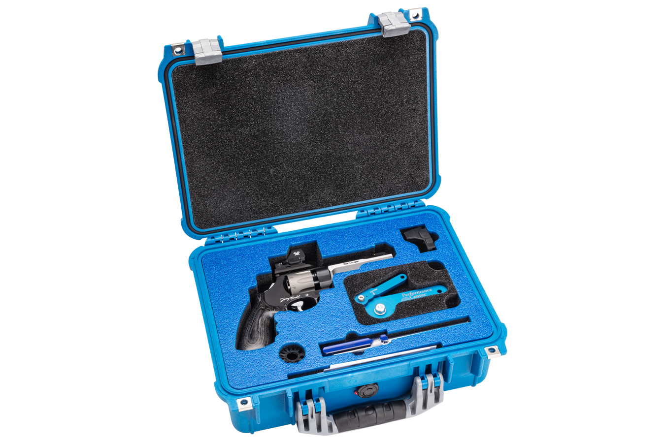 SMITH AND WESSON PC 327 WR Jerry Miculek World Record 9mm Revolver w/ Vortex Red Dot