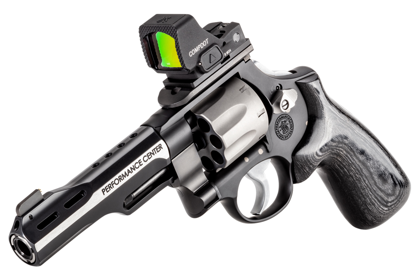 SMITH AND WESSON PC 327 WR Jerry Miculek World Record 9mm Revolver w/ Vortex Red Dot