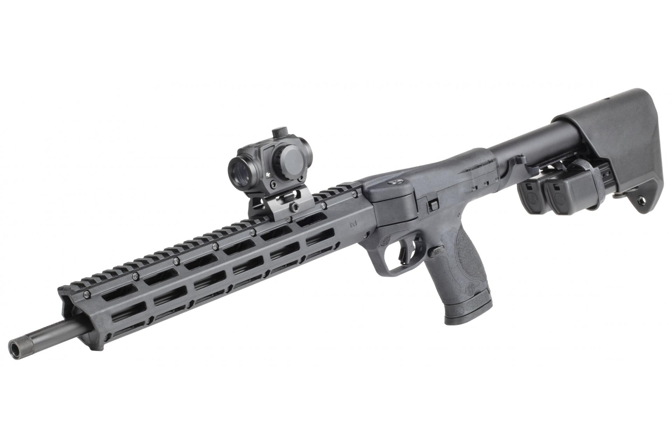 SMITH AND WESSON M&P FPC 9mm Folding Carbine with Crimson Trace Red Dot Sight