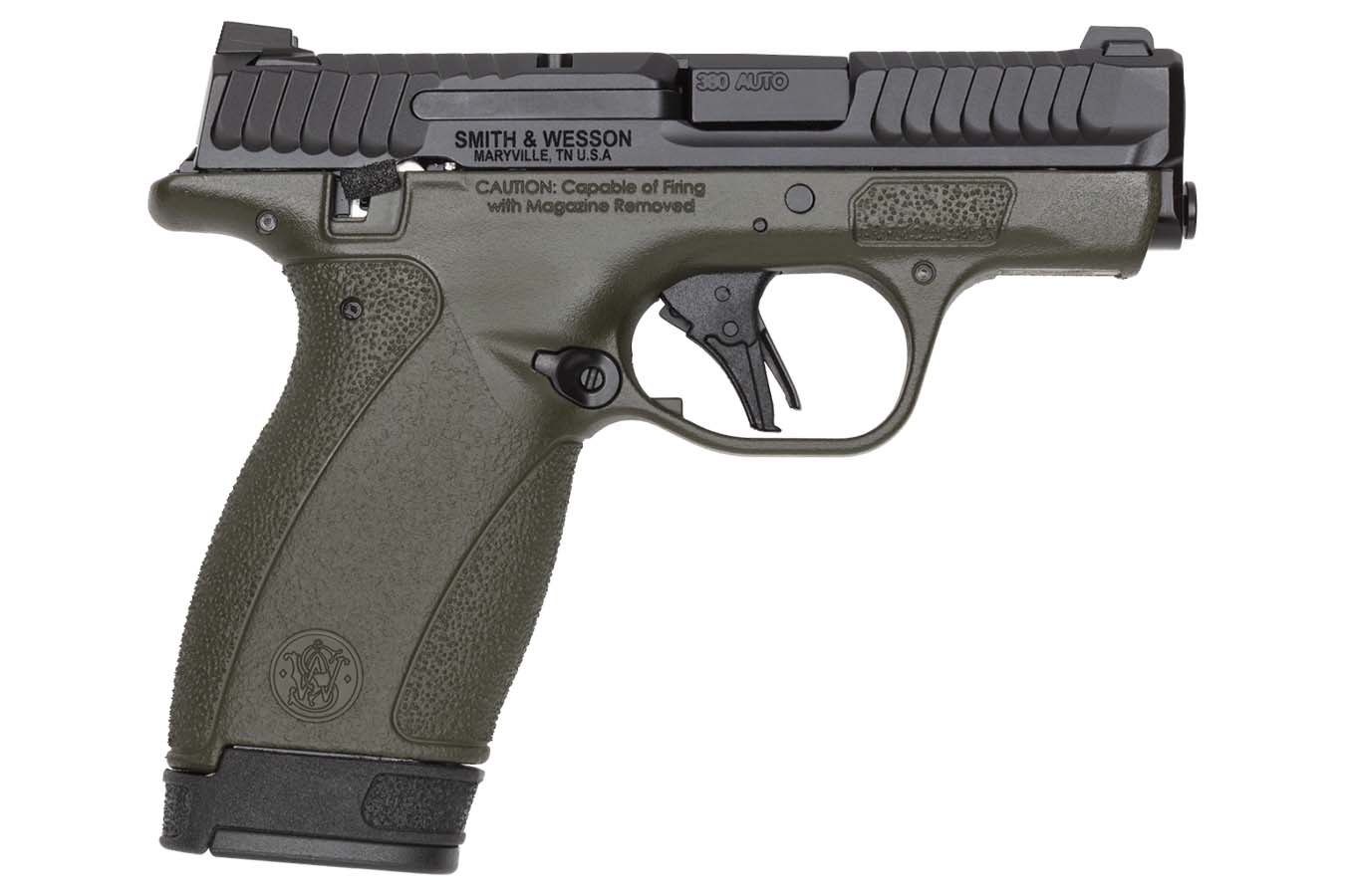 SMITH AND WESSON Bodyguard 2.0 380 ACP Semi-Auto Pistol with OD Green Frame