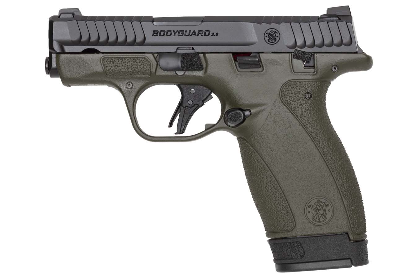 SMITH AND WESSON MP Bodyguard 2.0 380 ACP Semi-Auto Pistol with OD Green Frame