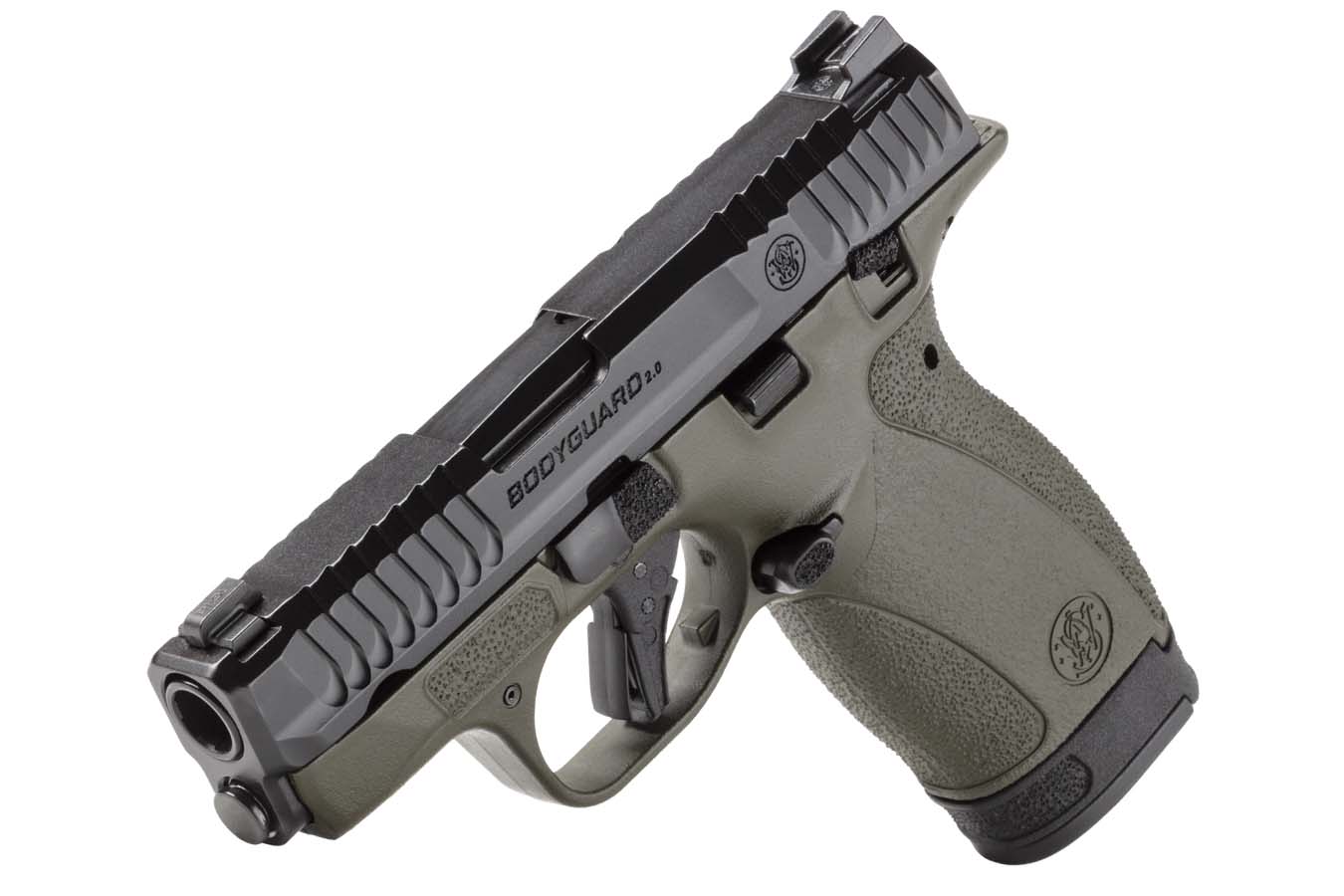 SMITH AND WESSON Bodyguard 2.0 380 ACP Semi-Auto Pistol with OD Green Frame