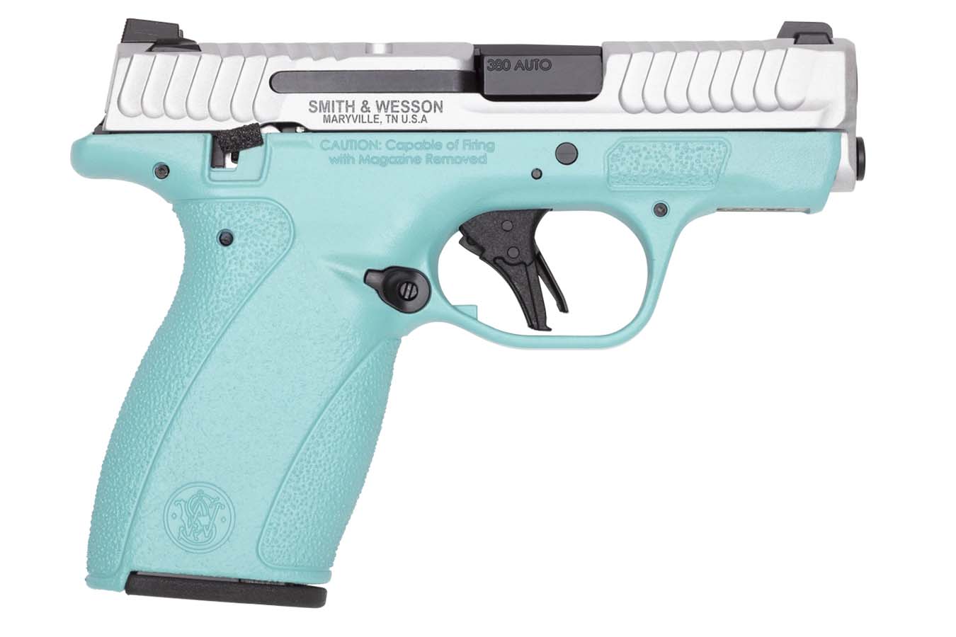 SMITH AND WESSON Bodyguard 2.0 380 ACP Semi-Auto Pistol with Robins Egg Blue Frame