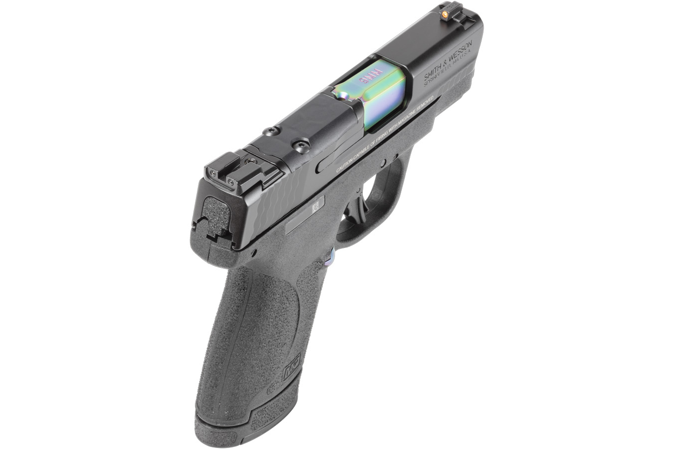SMITH AND WESSON M&P9 Shield Plus 9mm Optic Ready Pistol with Black and Turquoise PVD Finish