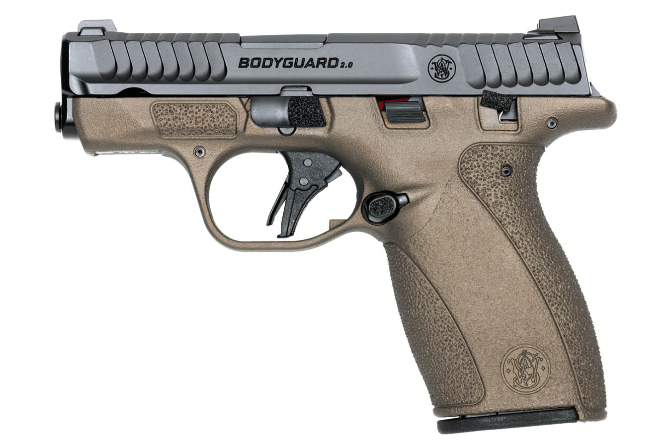 SMITH AND WESSON Bodyguard 2.0 380 ACP Pistol with Thumb Safety and Midnight Bronze Frame