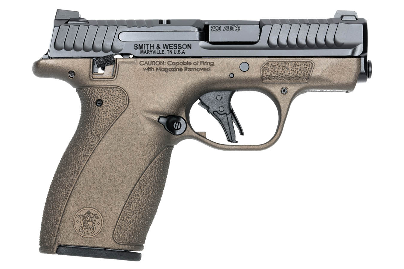 SMITH AND WESSON Bodyguard 2.0 380 ACP Pistol with Thumb Safety and Midnight Bronze Frame
