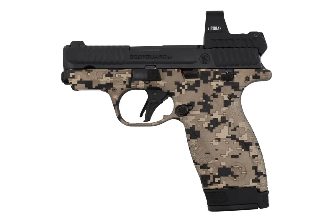 SMITH AND WESSON Bodyguard 2.0 380 ACP Pistol with Viridian RFX1 Green Dot and Digital Camo Finish