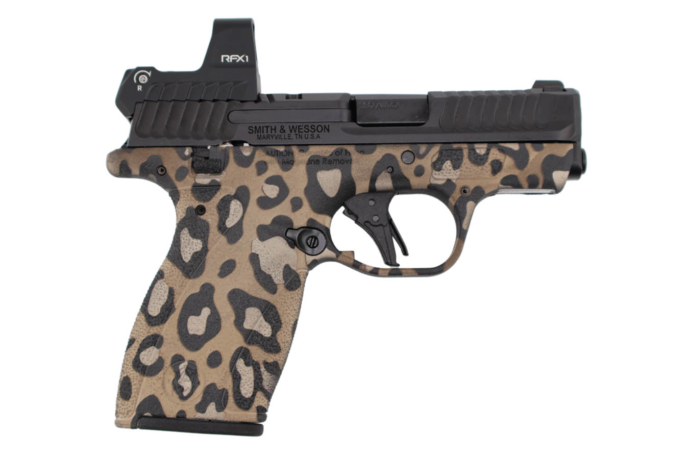 SMITH AND WESSON Bodyguard 2.0 380 ACP Micro Compact Pistol with Viridian RFX1 Green Dot and Leopard Print Finish