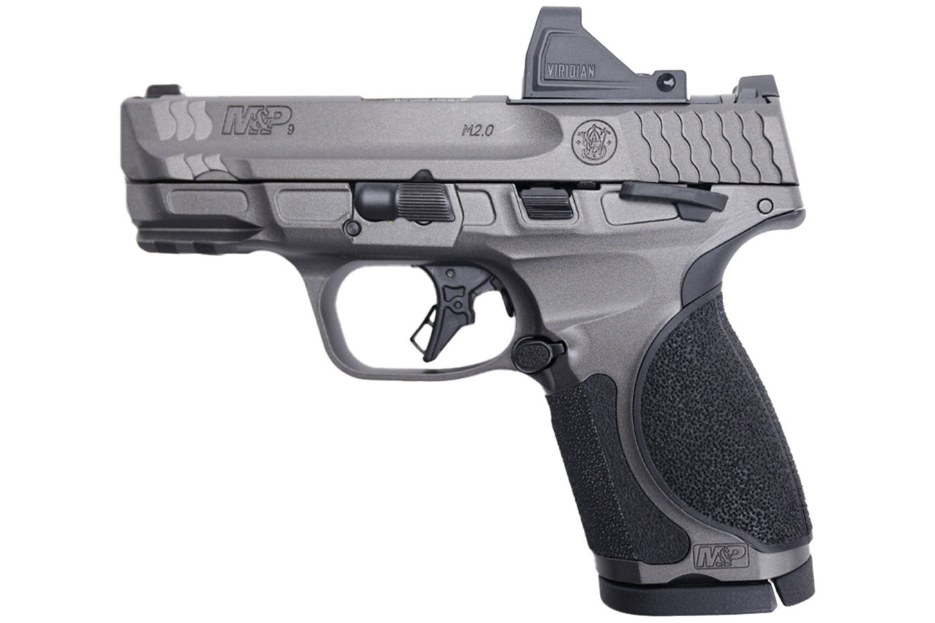 SMITH AND WESSON M&P9 M2.0 Metal Compact 9mm Optic Ready Bundle with RFX-11 Green Dot, Five Mags and Savior Bag
