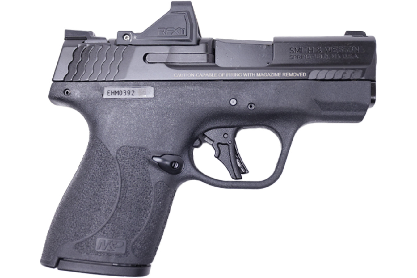 SMITH AND WESSON MP9 Shield Plus 9mm Optic Ready Bundle with Viridian RFX-11 Green Dot, 4 Mags and Savior Bag