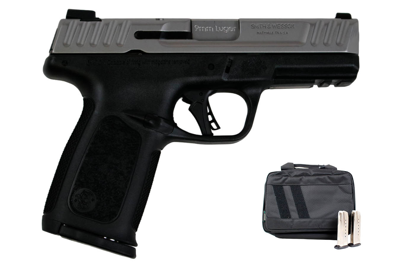 SMITH AND WESSON SD9 2.0 9mm Carry On Bundle with Three Magazines and Savior Bag