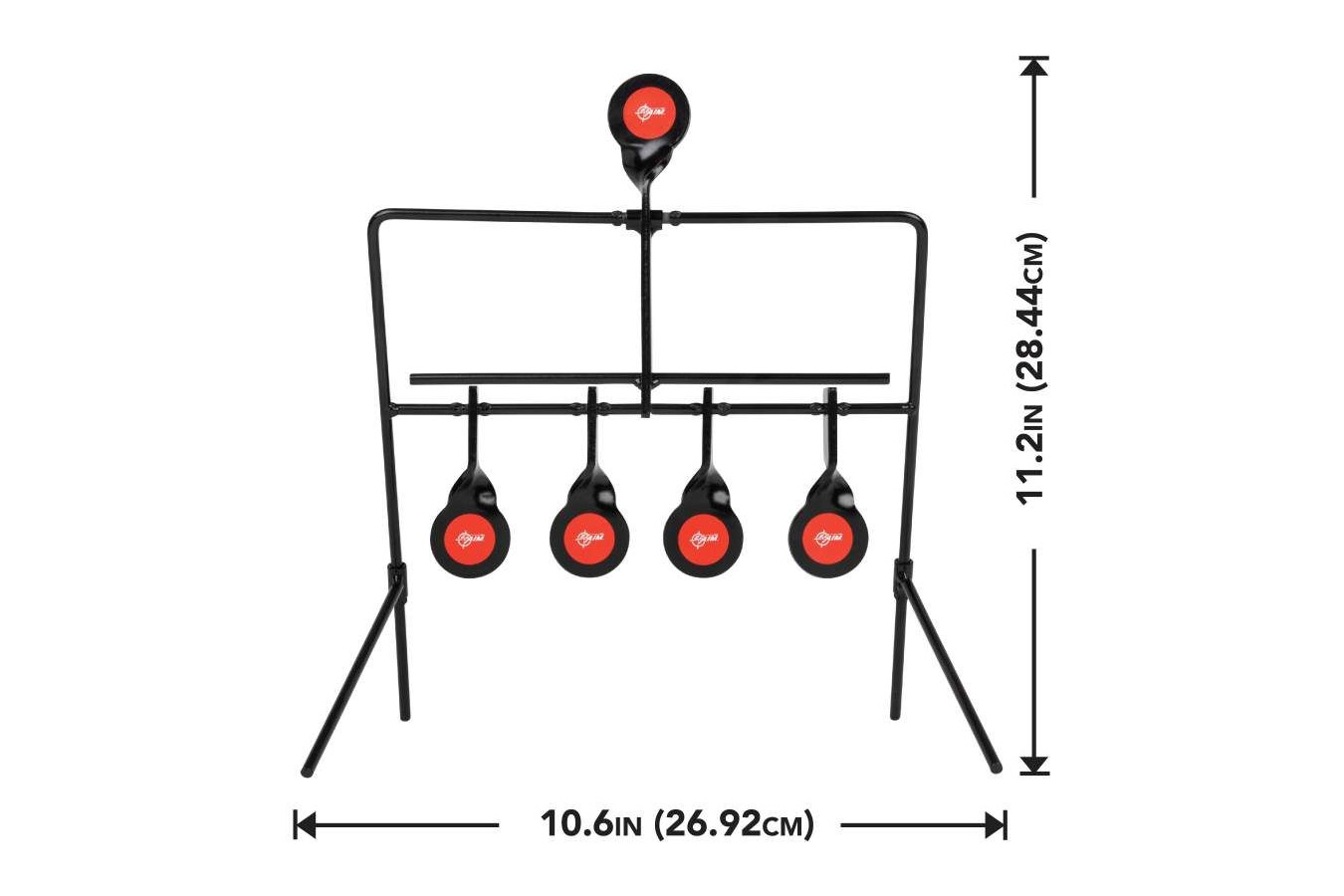 ALLEN COMPANY Resetting Steel Target, Black