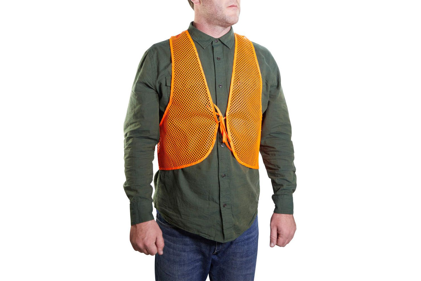 ALLEN COMPANY Hunter`s Vest OSFA Orange Polyester Mesh